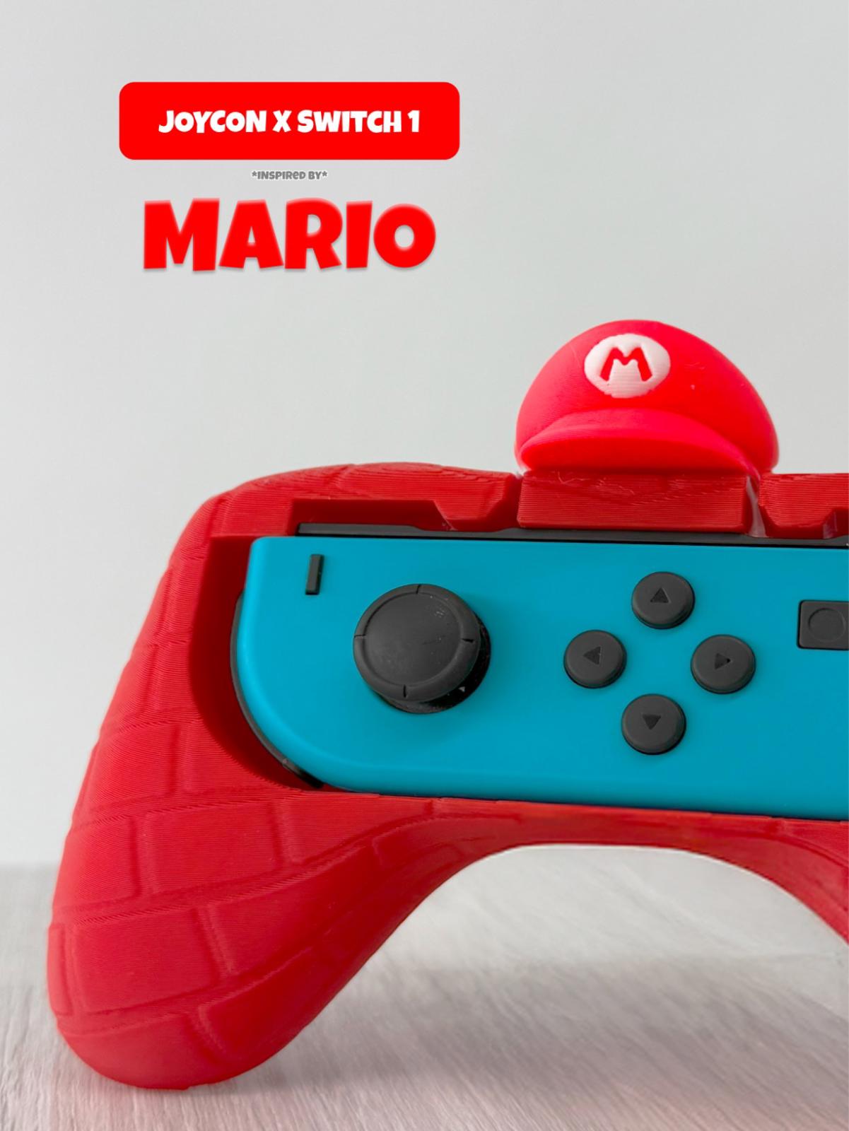 Custom Mario-Inspired Nintendo Switch Joy-Con Grip