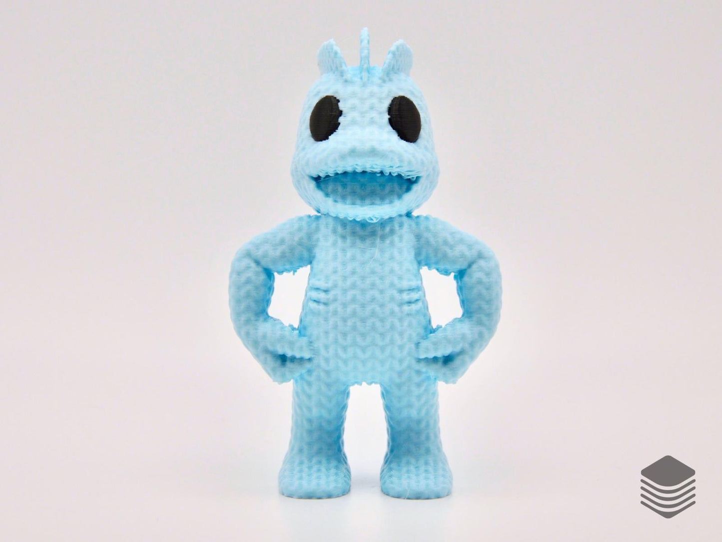 3D Printed Knitted Machop Figure | Cute Fighting Pokemon Desk Table Accessory