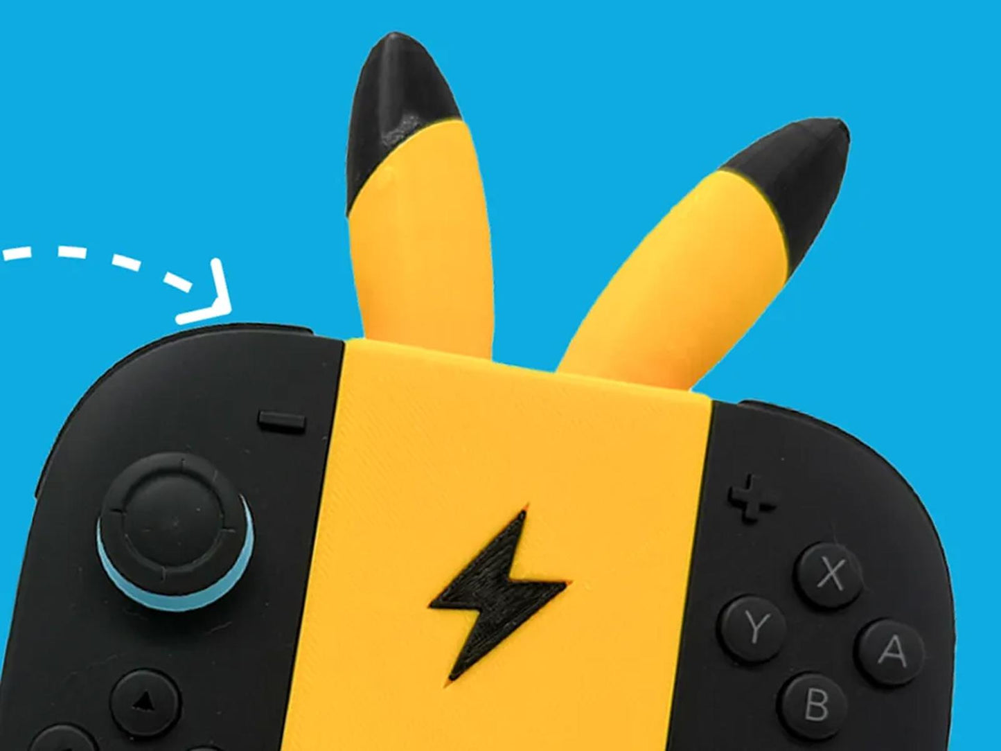 Pikachu 3D Printed Nintendo Switch Pro Controller Stand Holder Pokemon Fan Gift