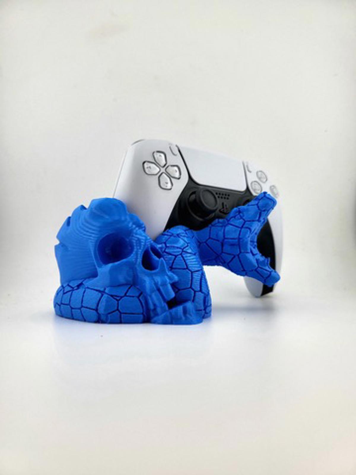 Unique 3D Printed Custom Color Skull & Snake Controller Stand Holder for PS5