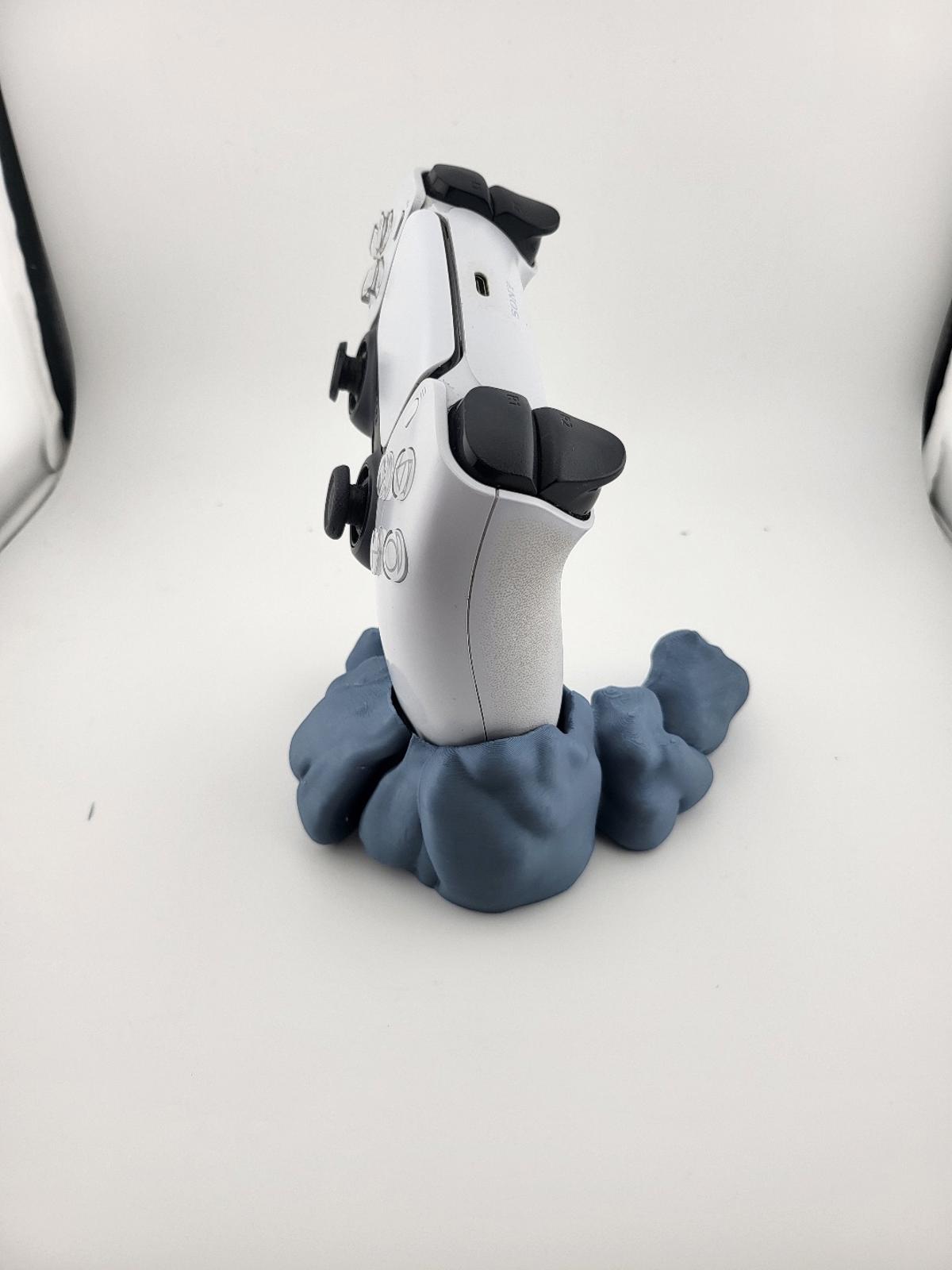 PS5 Controller Stand Cloud Design 3D Printed Display Mount