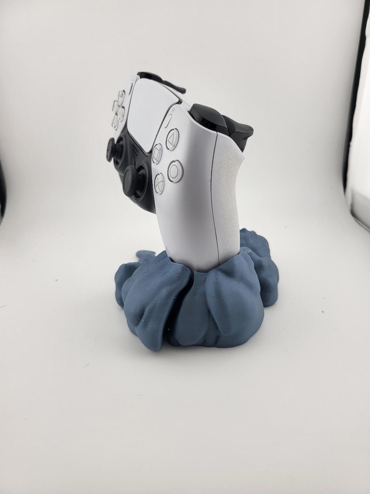 PS5 Controller Stand Cloud Design 3D Printed Display Mount