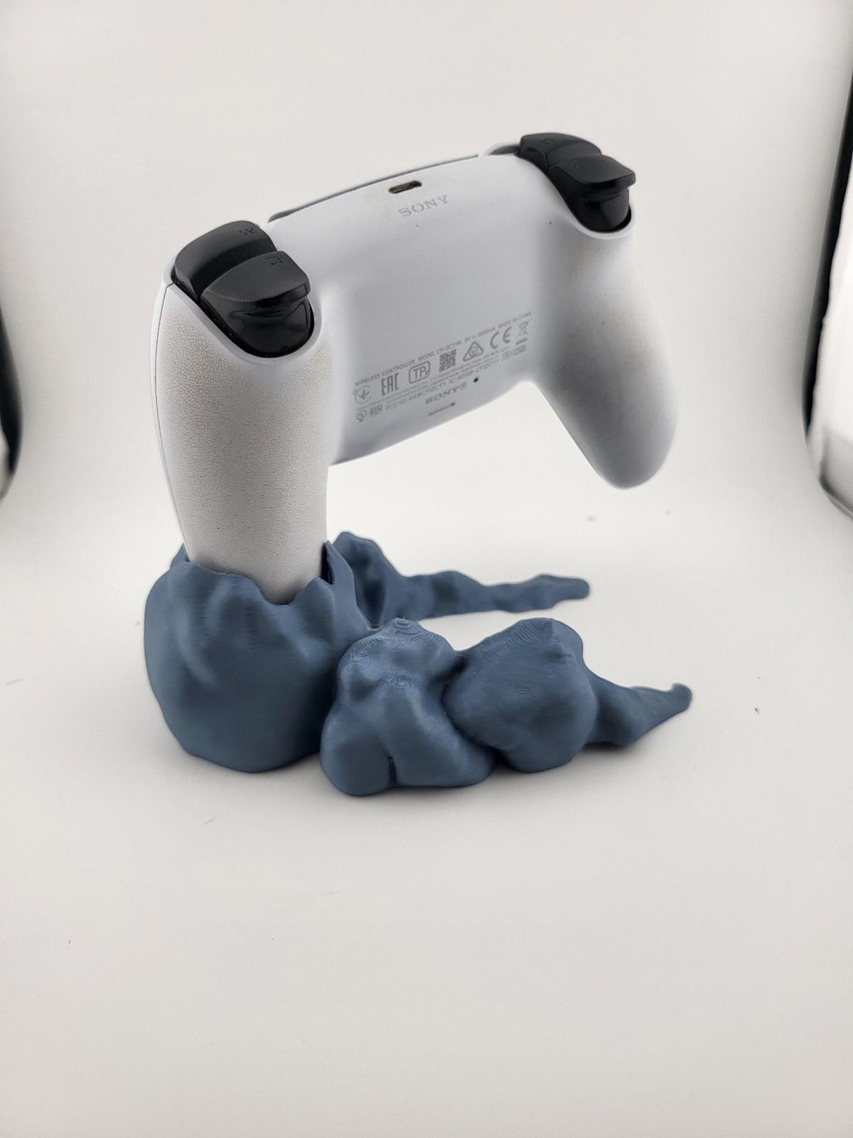 PS5 Controller Stand Cloud Design 3D Printed Display Mount