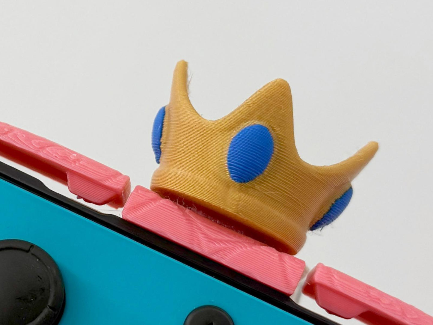 Peach Princess Castle 3D Printed Joy-Con Controller Holder for Nintendo Switch