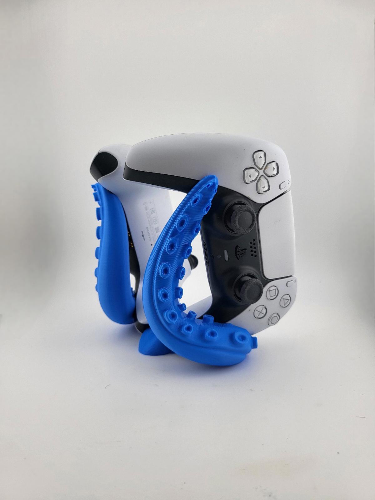 Dual Tentacle PS5 Controller Stand - 3D Printed for Two DualSense Controllers
