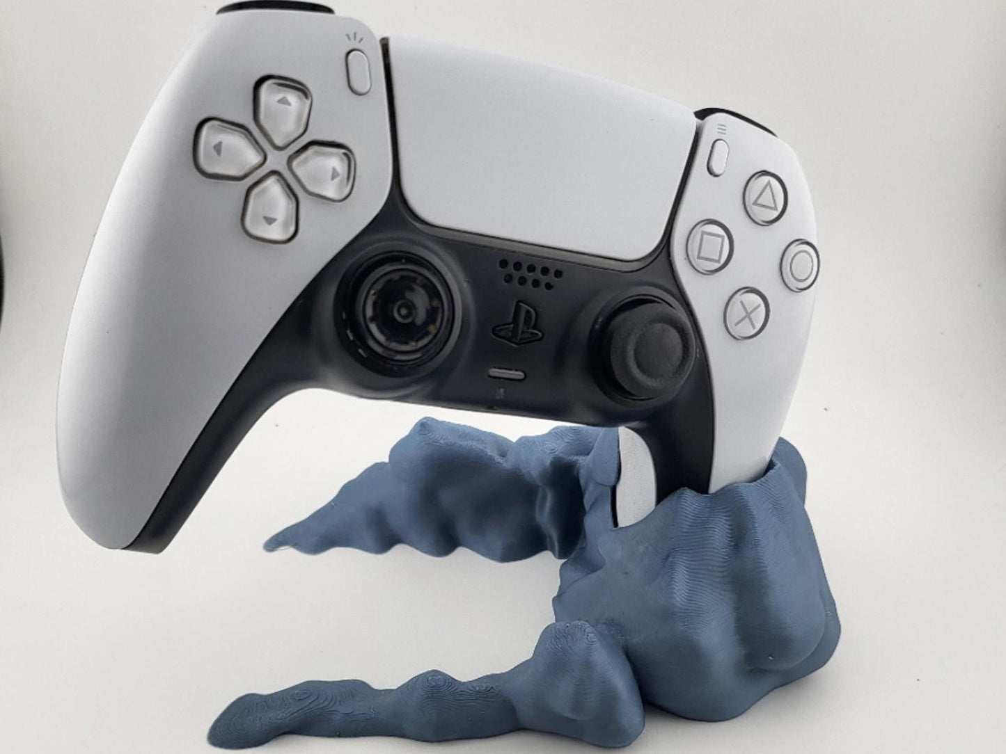 PS5 Controller Stand Cloud Design 3D Printed Display Mount