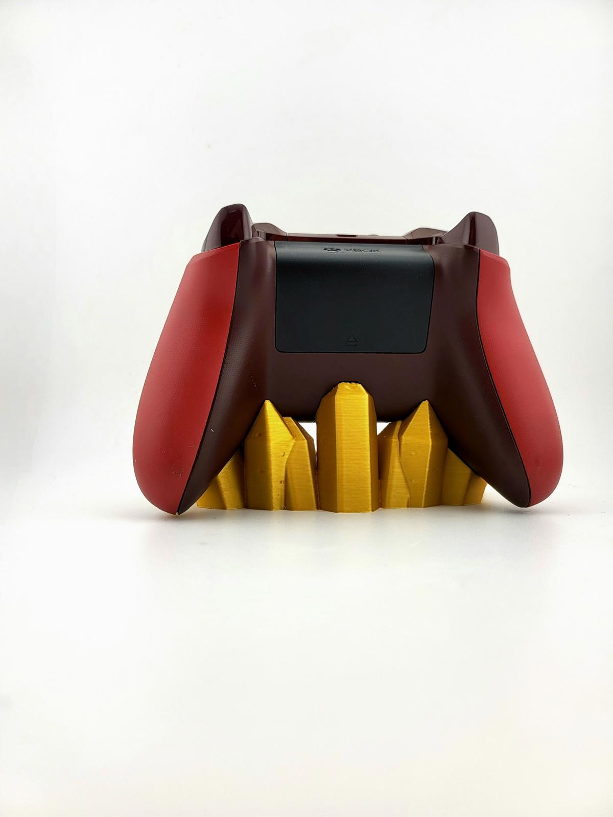 3D Printed Crystal Xbox Controller Stand Gold Ore Console Accessories Gamer Gift