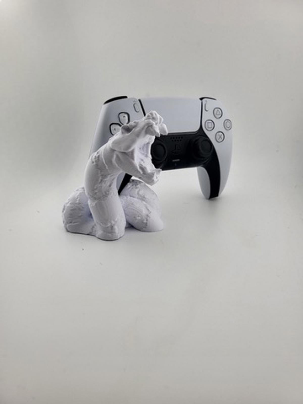 🐍🎮 Snake Stone PS5 Controller Holder Stand – Unique 3D Printed Dock 🕹️✨