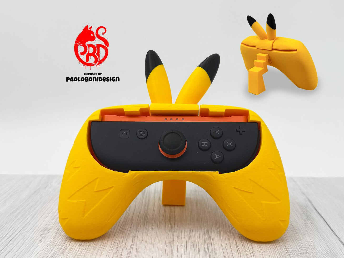 Pikachu 3D Printed Joy-Con Grip Nintendo Switch Holder Controller Comfort Case
