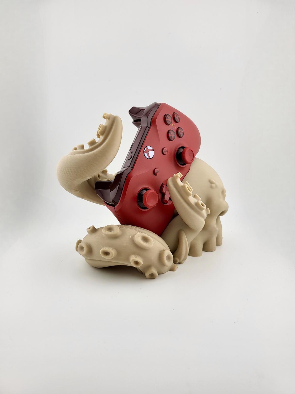 Kraken Octopus Xbox Controller Stand - 3D Printed Unique Gaming Display Holder