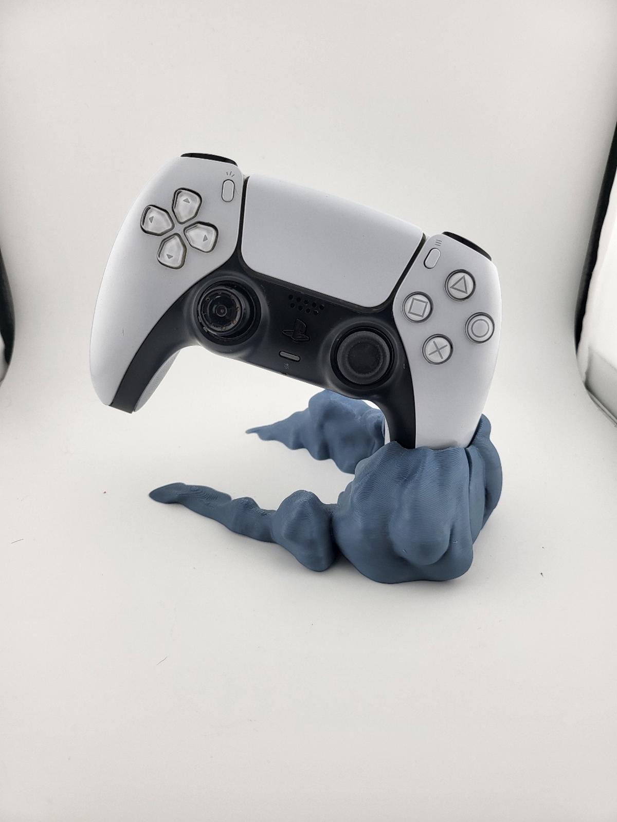 PS5 Controller Stand Cloud Design 3D Printed Display Mount