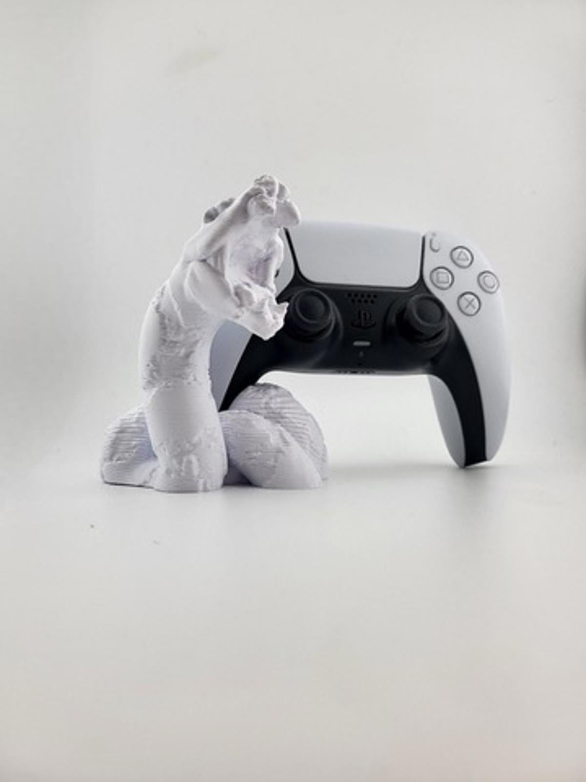 🐍🎮 Snake Stone PS5 Controller Holder Stand – Unique 3D Printed Dock 🕹️✨