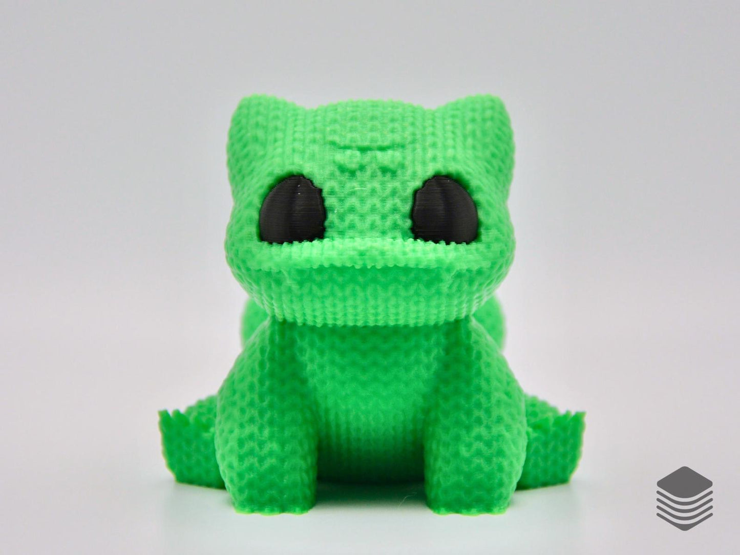 3D Printed Knitted Bulbasaur Figure | Cute Pokemon Inspred Desk Toy