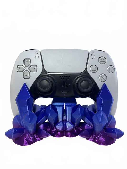 Custom 3D Printed PS5 Controller Stand - "Crystal Geode" Style -DualSense Holder
