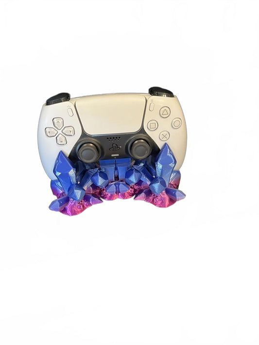 Custom 3D Printed PS5 Controller Stand - "Crystal Geode" Style -DualSense Holder