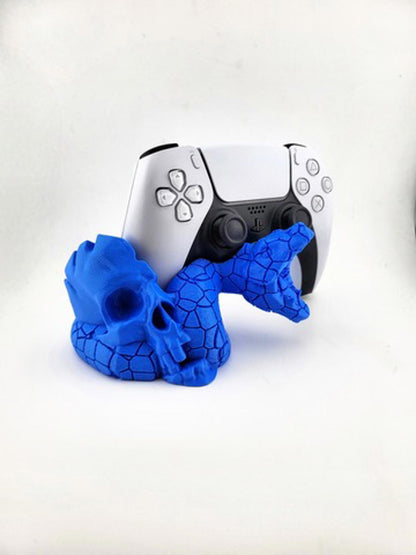 Unique 3D Printed Custom Color Skull & Snake Controller Stand Holder for PS5