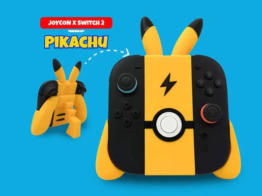 Pikachu 3D Printed Nintendo Switch Pro Controller Stand Holder Pokemon Fan Gift