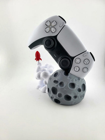 PS5 Controller Stand Rocket Launch Design – Moon Base Holder for DualSense