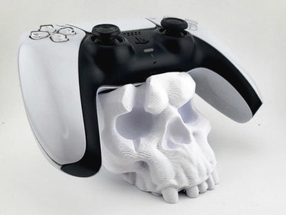 💀 Skull PS5 Controller Stand 🎮 – Unique 3D Printed Holder Dock