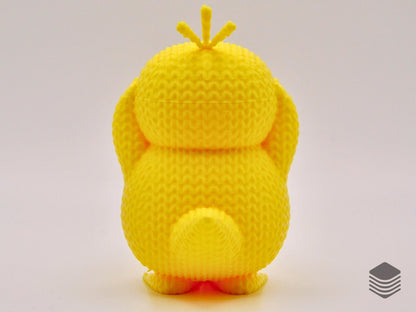 3D Printed Knitted Psyduck Figure | Cute Pokemon Inspired Desk Toy Accessory