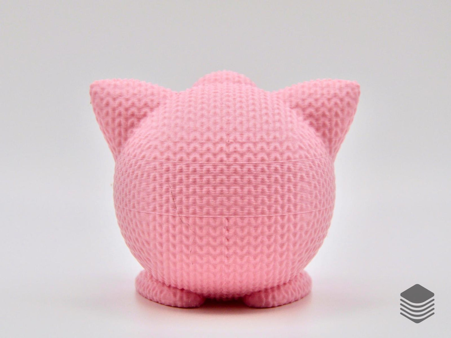 3D Printed Knitted Jigglypuff Collectable | Cute Pokemon Office Desk Decor