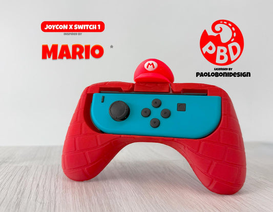 Custom Mario-Inspired Nintendo Switch Joy-Con Grip