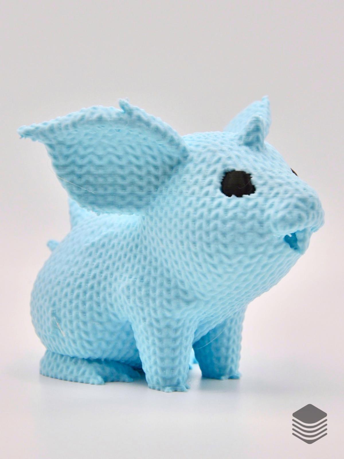 3D Printed Knitted Nidoran Female Figure | Cute Pokemon Desk Toy Table Accessory