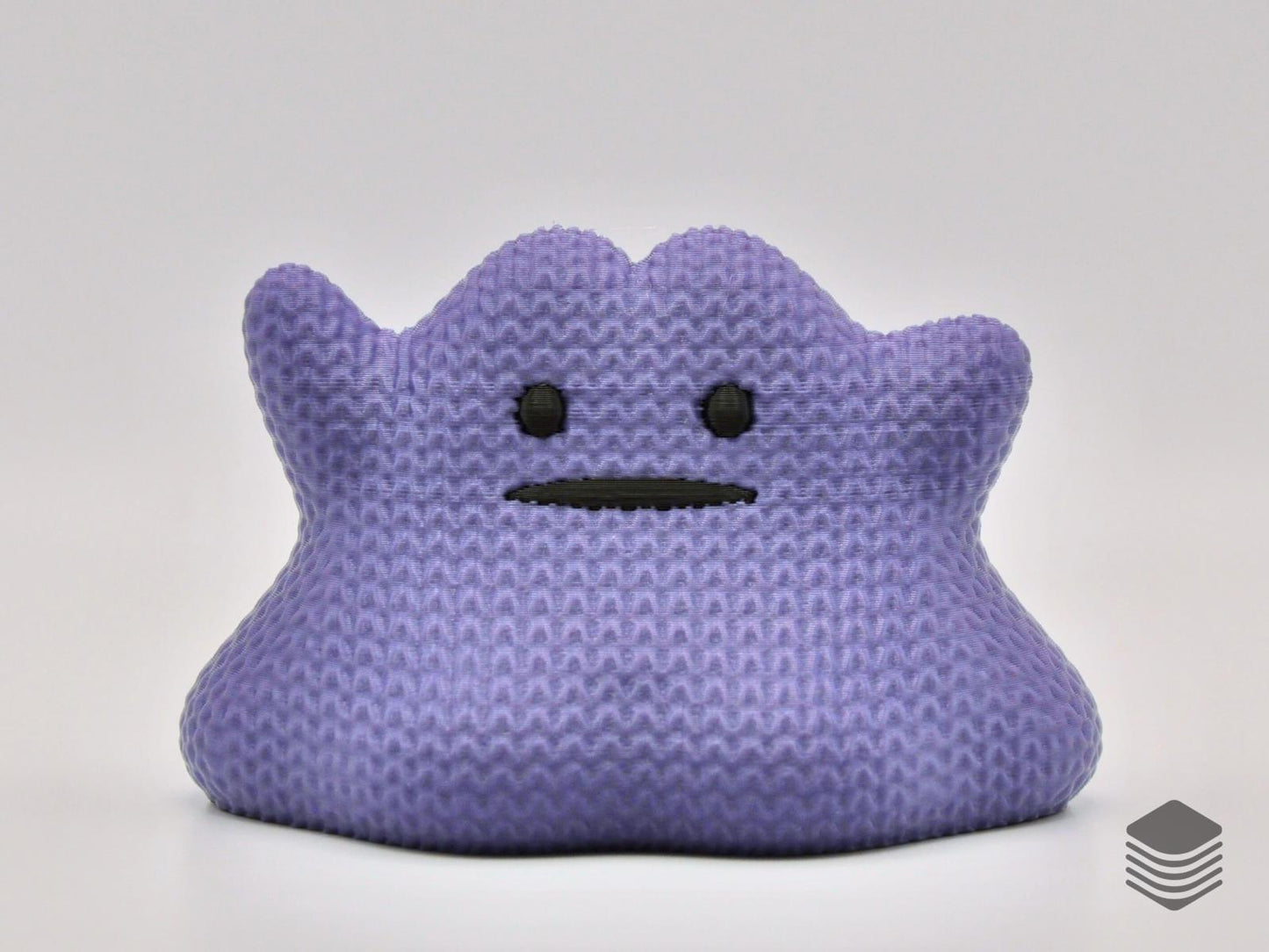 3D Printed Knitted Ditto Collectible | Cute Pokemon Inspired Desk Toy
