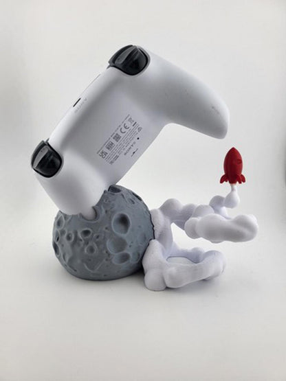 PS5 Controller Stand Rocket Launch Design – Moon Base Holder for DualSense