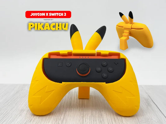 Pikachu 3D Printed Joy-Con Grip Nintendo Switch Holder Controller Comfort Case