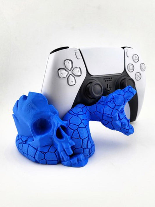 Unique 3D Printed Custom Color Skull & Snake Controller Stand Holder for PS5