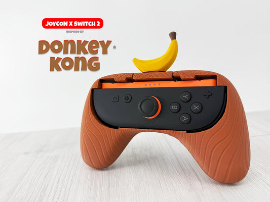 Donkey Kong-Inspired Nintendo Switch 2 Joy-Con Holder - 3D Printed!
