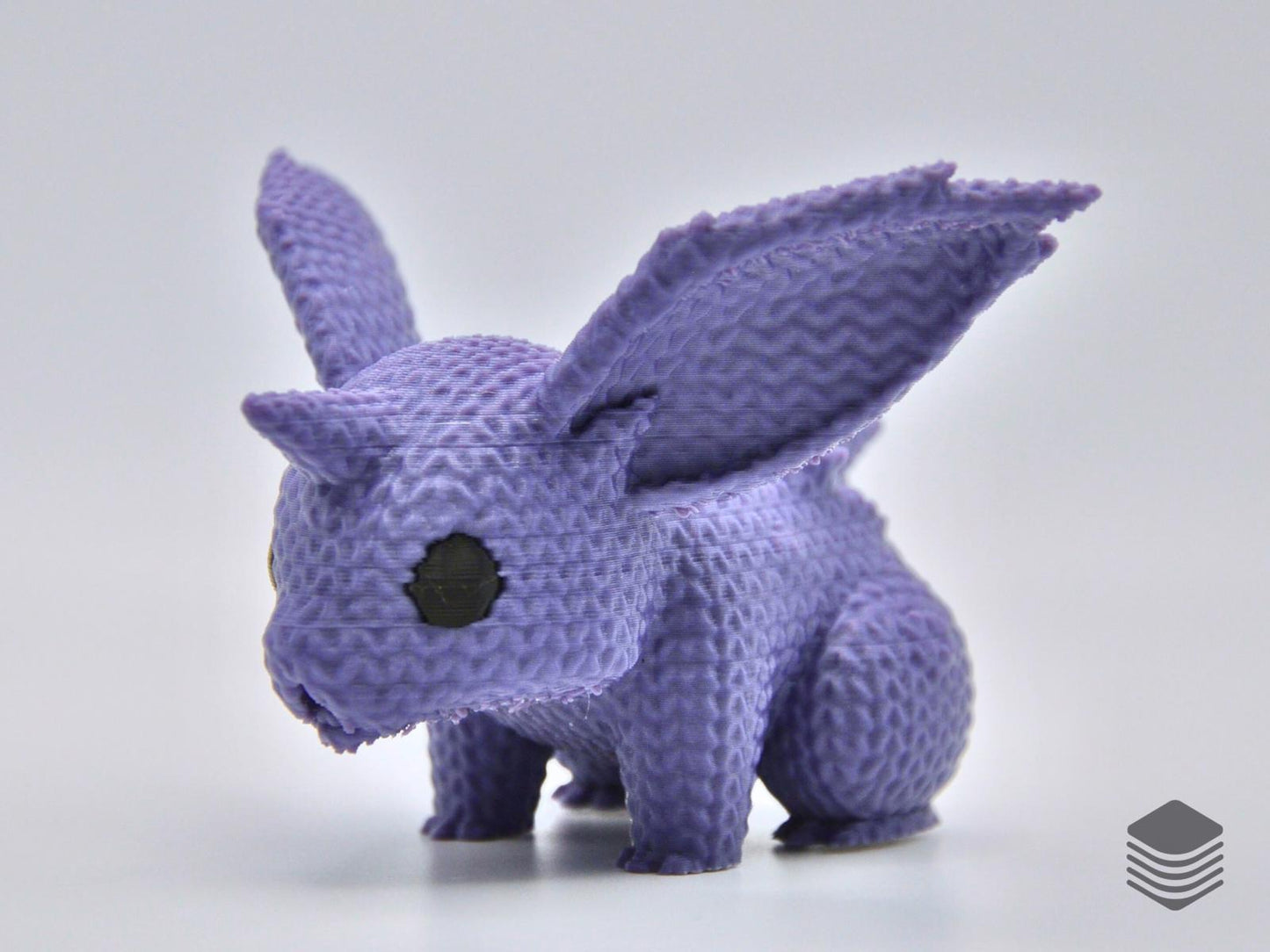 3D Printed Knitted Nidoran Male Figure | Cute Pokemon Desk Toy Table Accessory