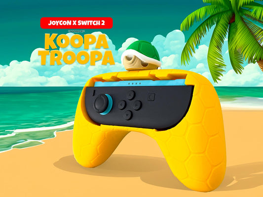 Koopa Troopa Shell Joy-Con Holder for Nintendo Switch 2 - 3D Printed Display