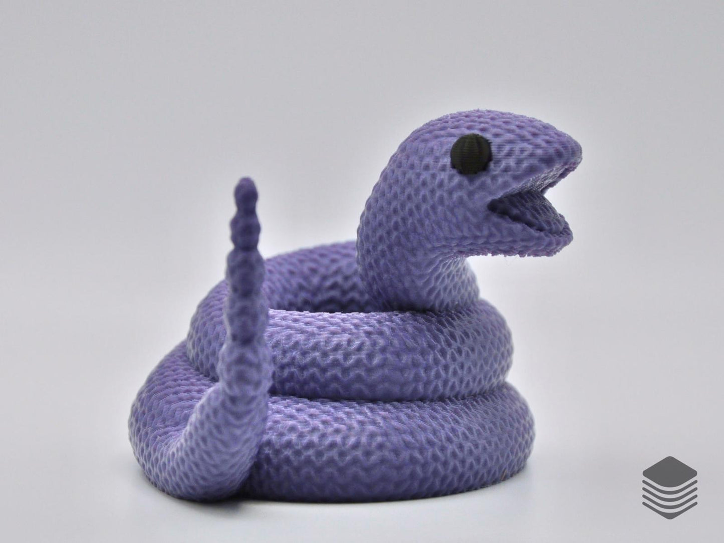 3D Printed Knitted Ekans Figure | Cute Poison Pokemon Inspired Desk Toy