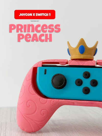 Peach Princess Castle 3D Printed Joy-Con Controller Holder for Nintendo Switch