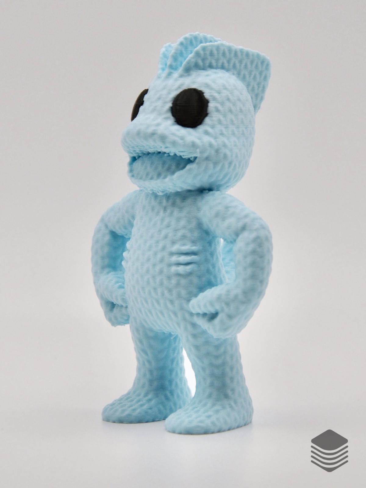 3D Printed Knitted Machop Figure | Cute Fighting Pokemon Desk Table Accessory