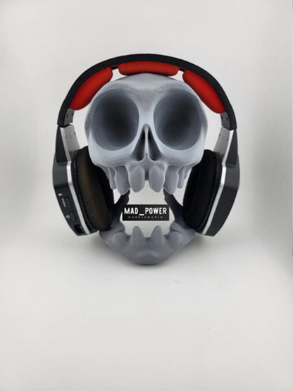Unique 3D Printed Skull Headset & PS5 Controller Stand Holder - Gaming Display