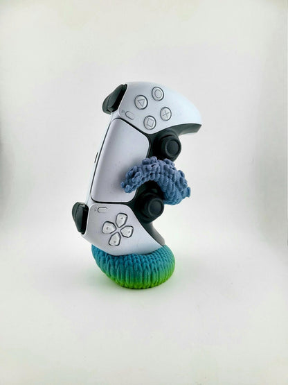 Knitted Kraken Octopus PS5 Controller Stand - 3D Printed Unique Gaming Display