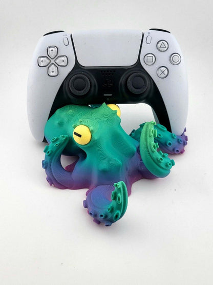 🐙 3D Printed Octopus PS5 Controller Stand – Unique Desk Display