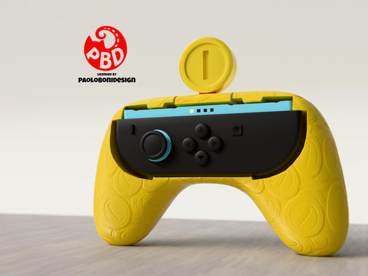 Nintendo Switch Joy-Con Grip "Coin" Custom Mario-Inspired