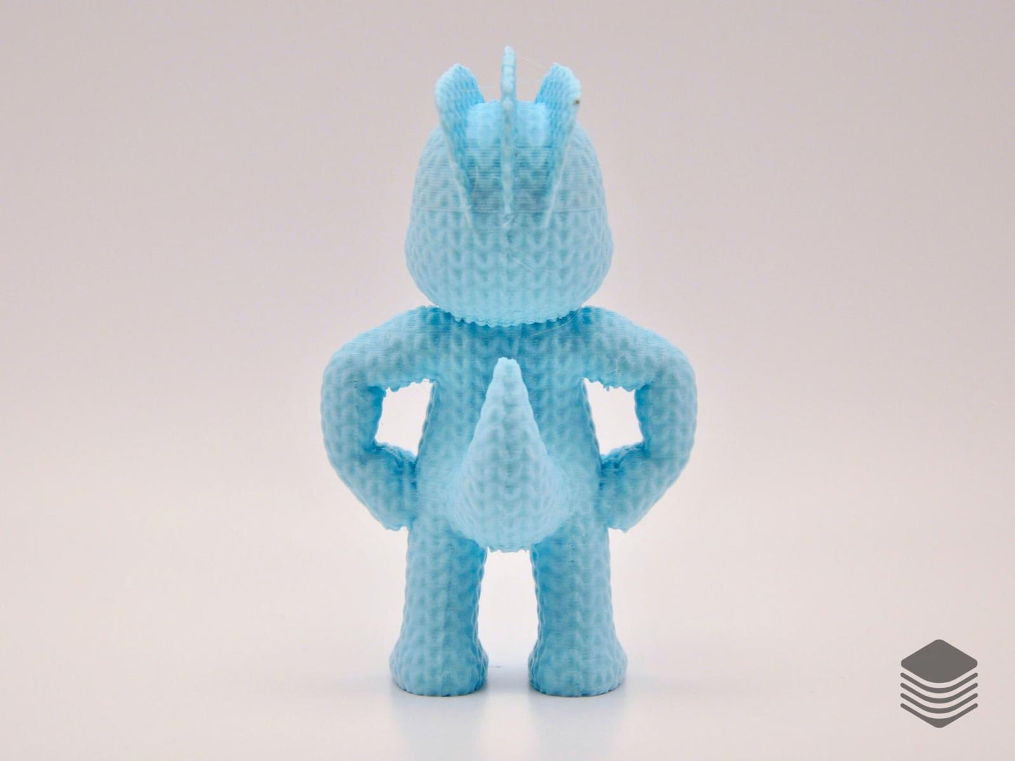 3D Printed Knitted Machop Figure | Cute Fighting Pokemon Desk Table Accessory