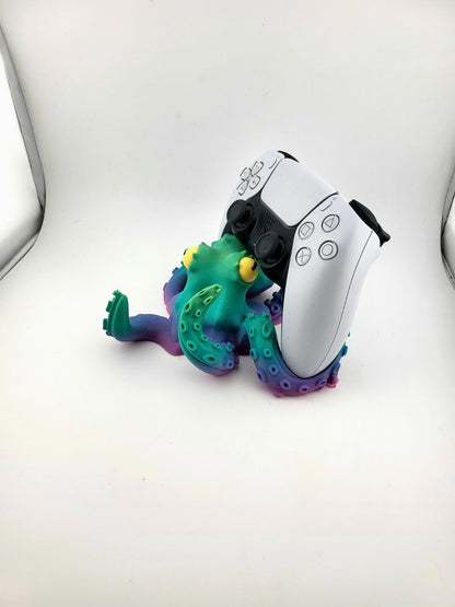 🐙 3D Printed Octopus PS5 Controller Stand – Unique Desk Display
