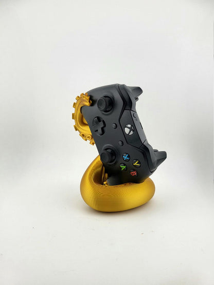 Gold Tentacle Xbox Controller Stand 3D Printed Kraken Horror Gamer Gift Desk Art